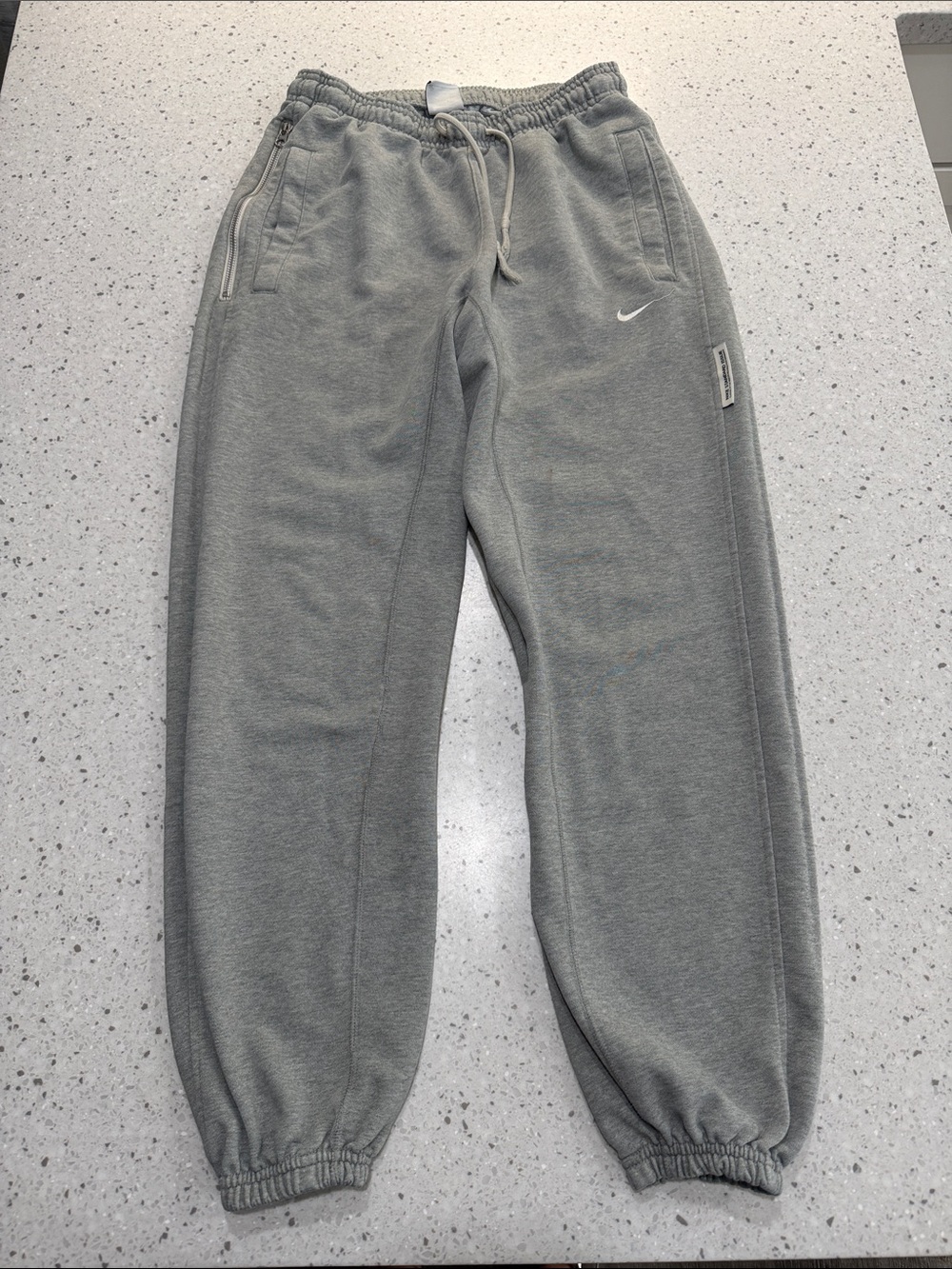 Nike Light Grey Fleece Joggers